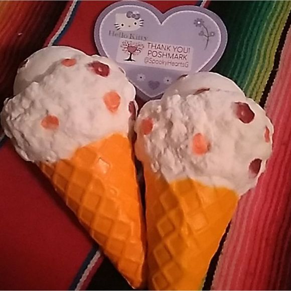 - Jumbo squish waffle vanilla cherry ice-cream new & bonus gift 🎁 sensory - Picture 9 of 10